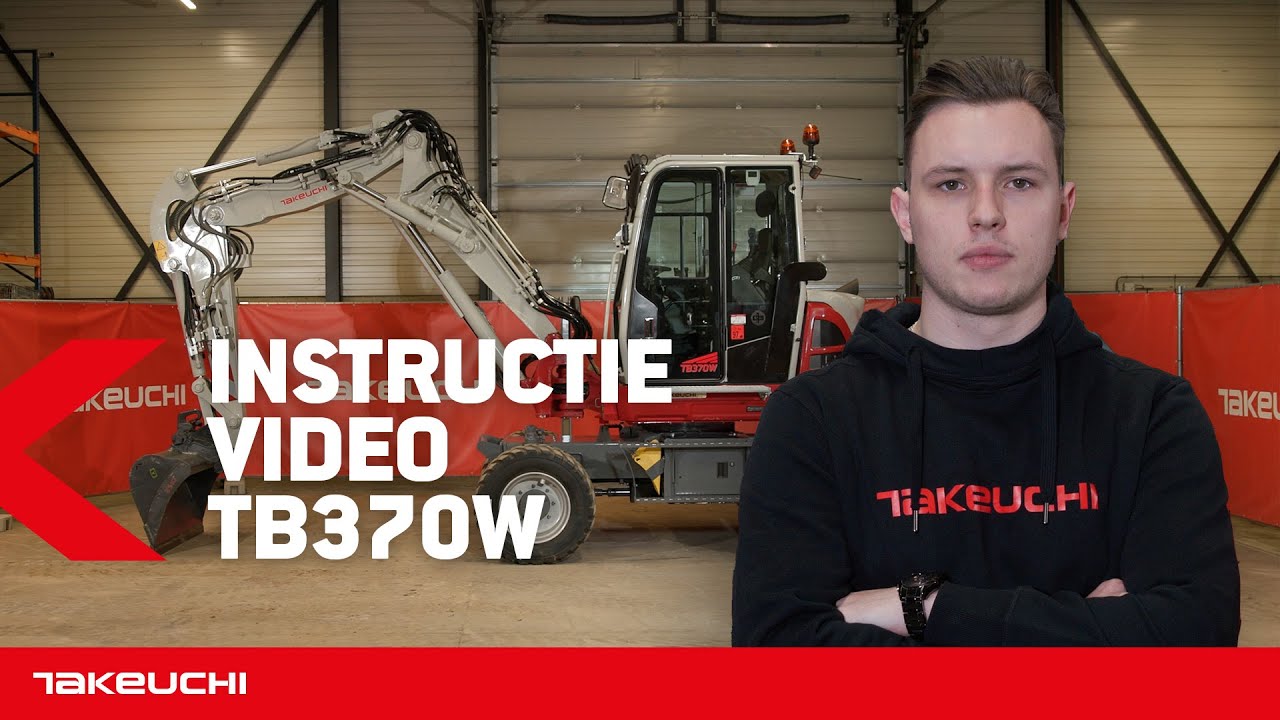Leer de Takeuchi TB370W mobiele graafmachine besturen | INSTRUCTIEVIDEO | Takeuchi Benelux
