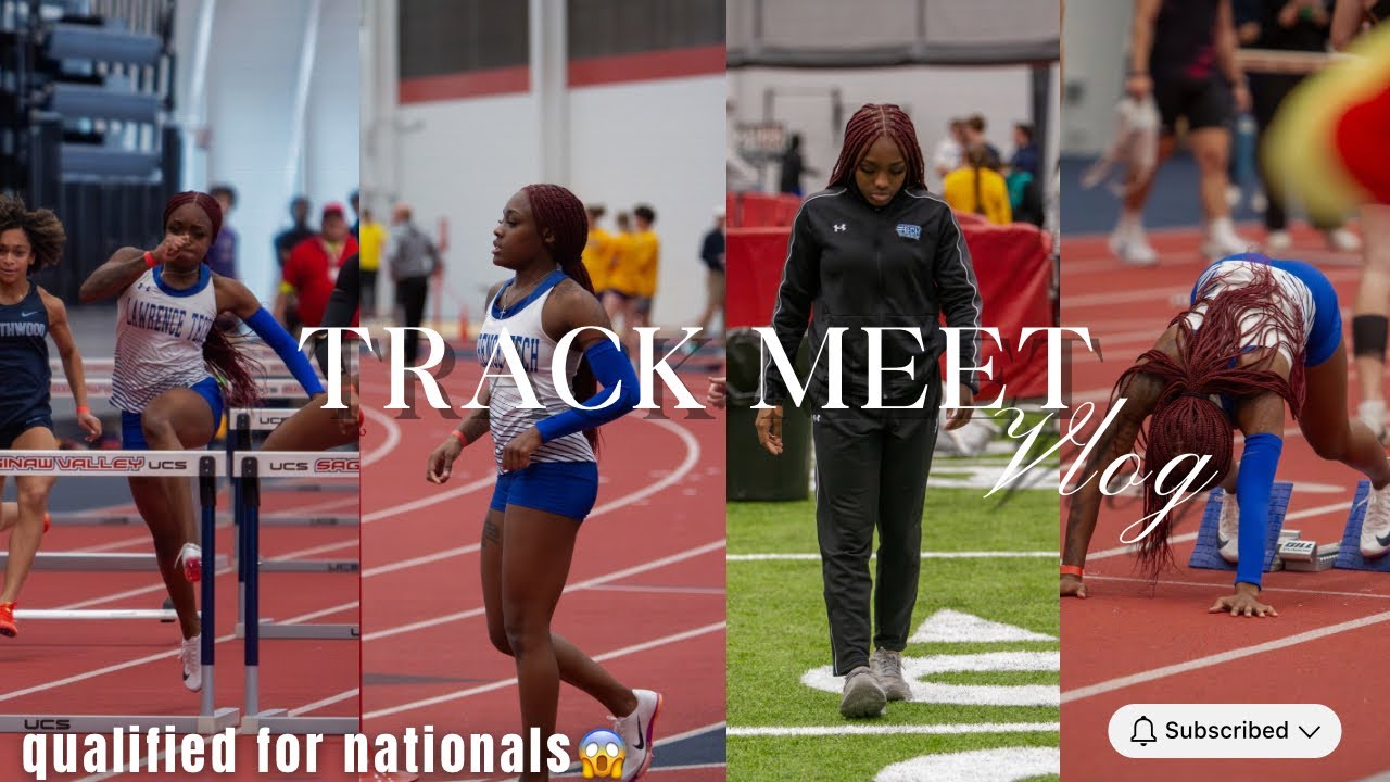 QUALIFIED FOR NATIONALS?! 🤯 Track Meet Vlog: New PR in the 60m/60H