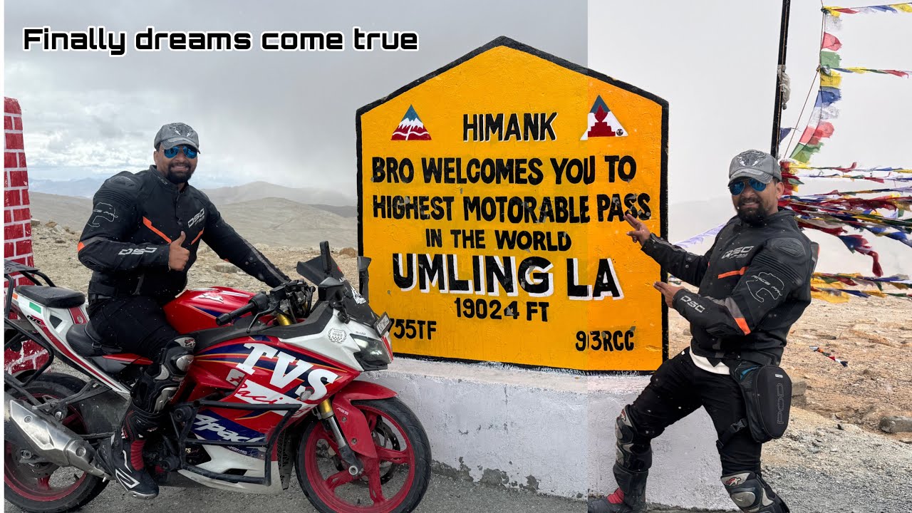 Finally we reach world highest motorable pass #umlingla 