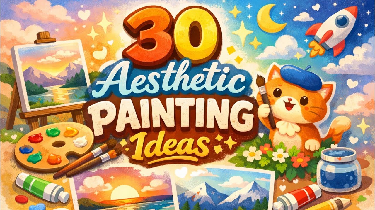 30 Painting Ideas You Must Try! 🎨🖌️