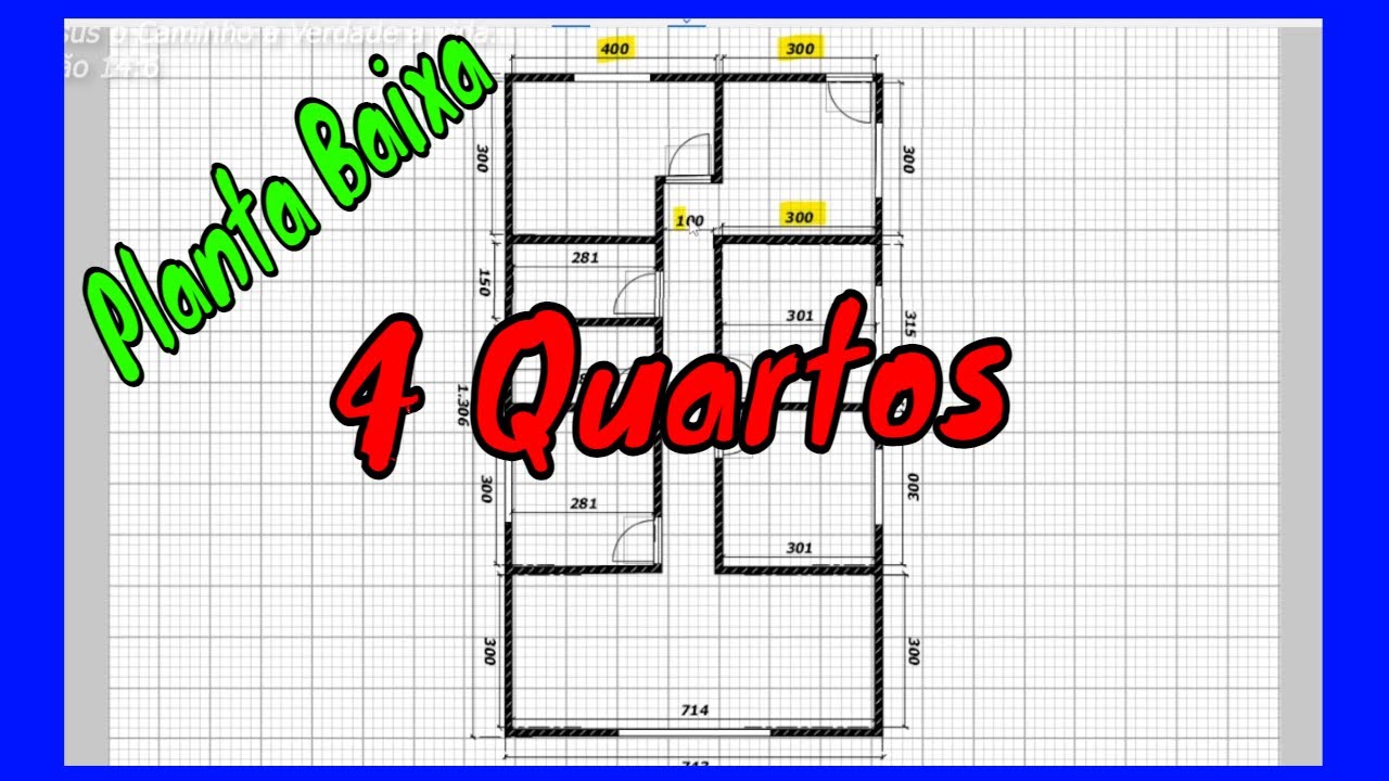 7x13 Planta baixa 4 Quartos
