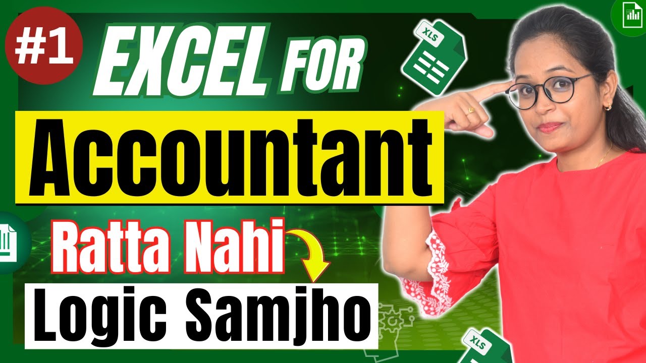 #1 Excel for Accountants: Stop Ratta, Start Smart Work | Practical Tips & Tricks by Diya Patel