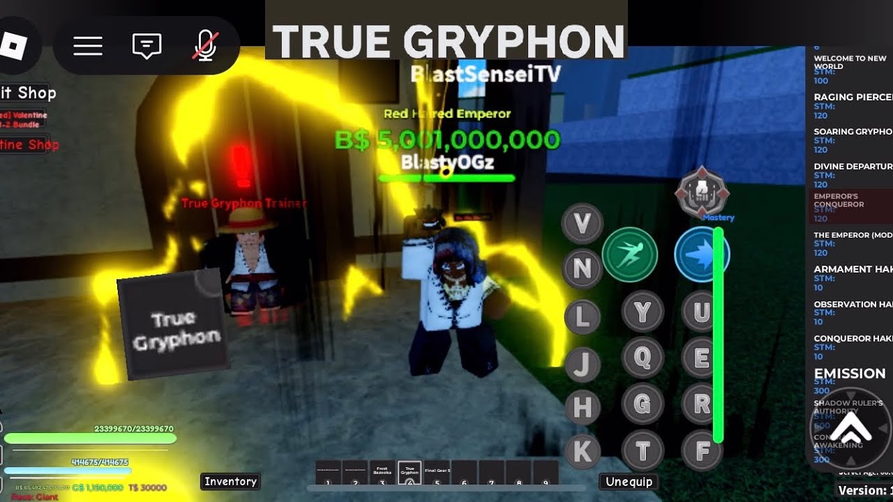 True Gryphon🗡️🦾 ‘SUPREME EMPEROR POWER Arc’ (obtaining true gryphon) - AOPG Roblox