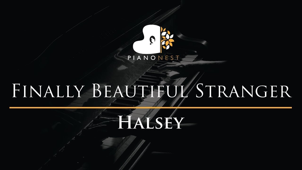 Halsey - Finally Beautiful Stranger - Piano Karaoke Instrumental Cover with Lyrics