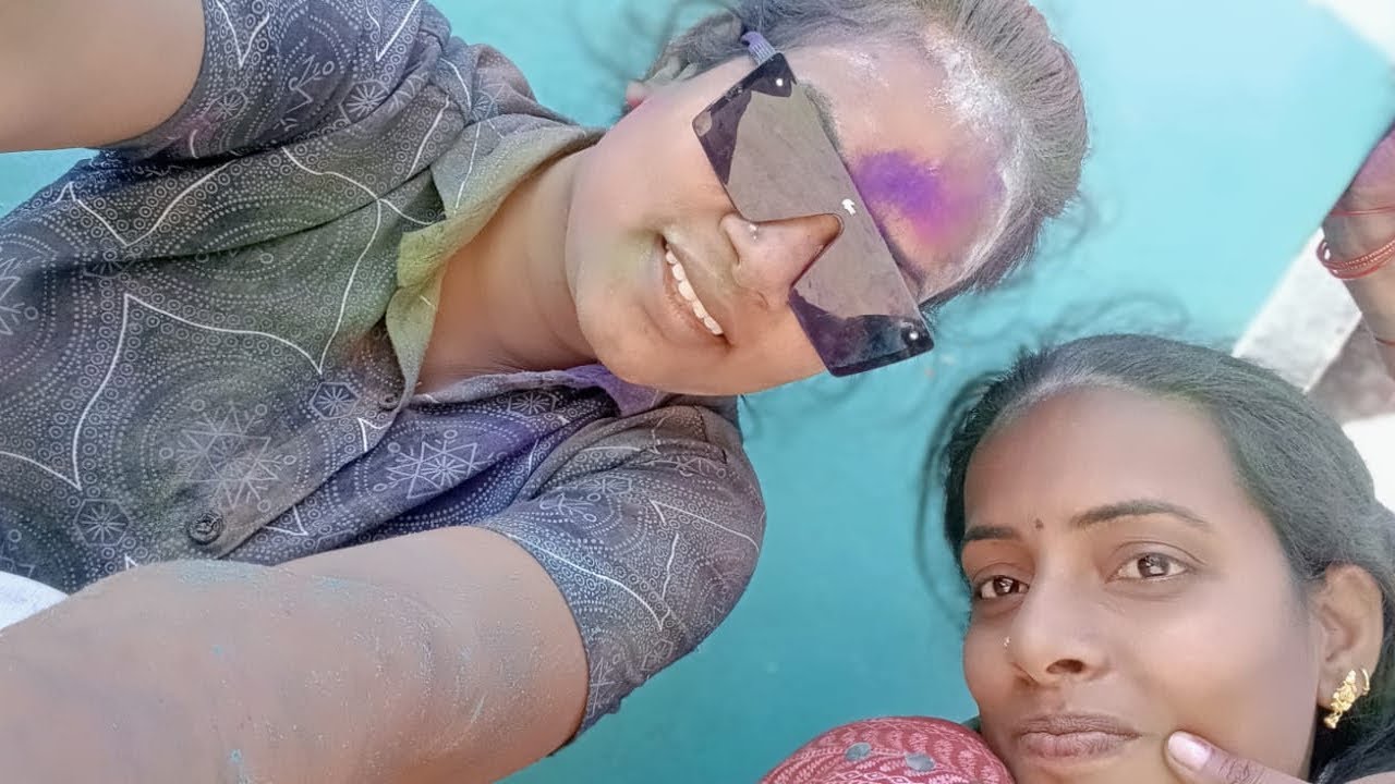 Holi celebration with family 🌈❤️ 2026 #enjel parul 