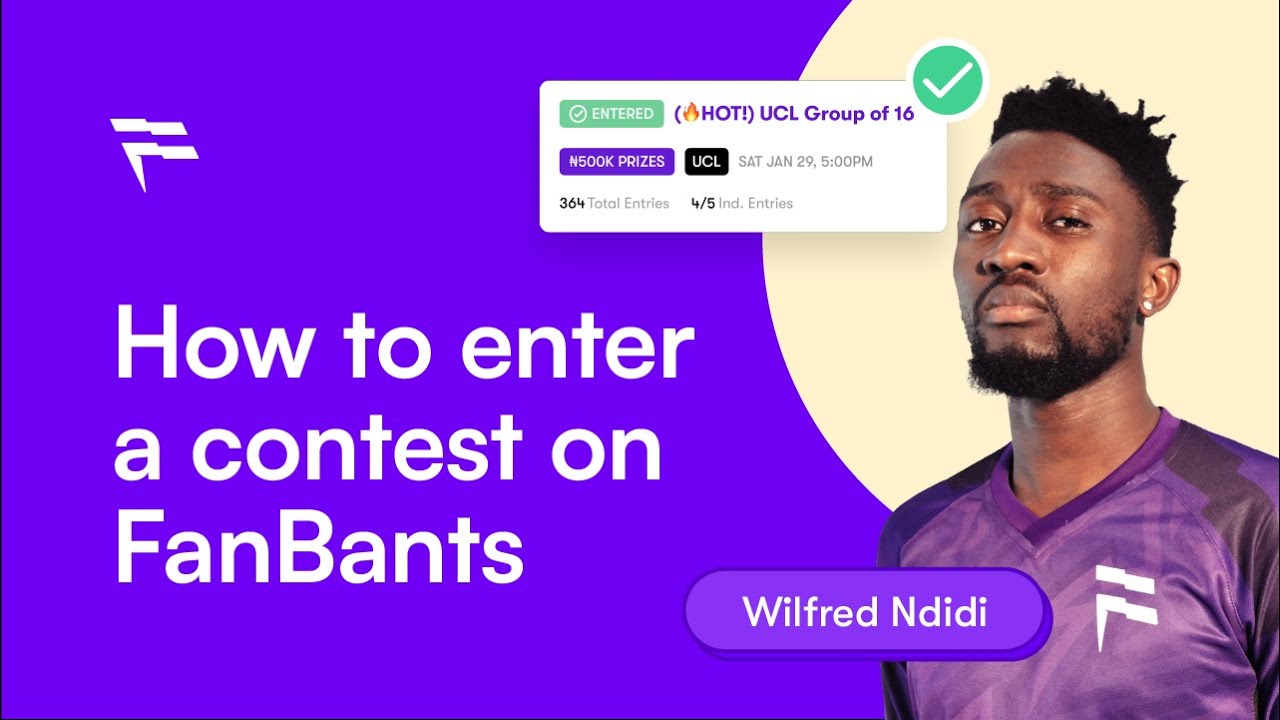How to enter a contest on FanBants Fantasy Football