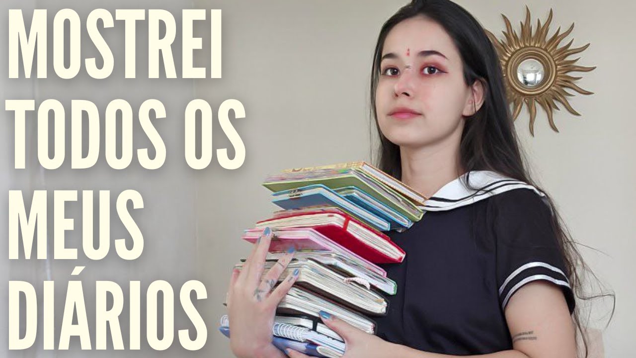 Mostrei todos os meus diários! Diários com fechadura, caderno Cícero, estilo Moleskine, journals etc