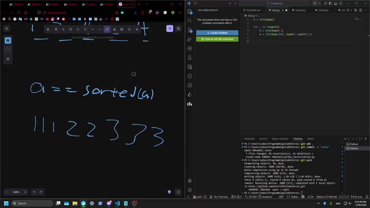 Codeforces Round 1084 (Div. 3) Solutions (A - E)