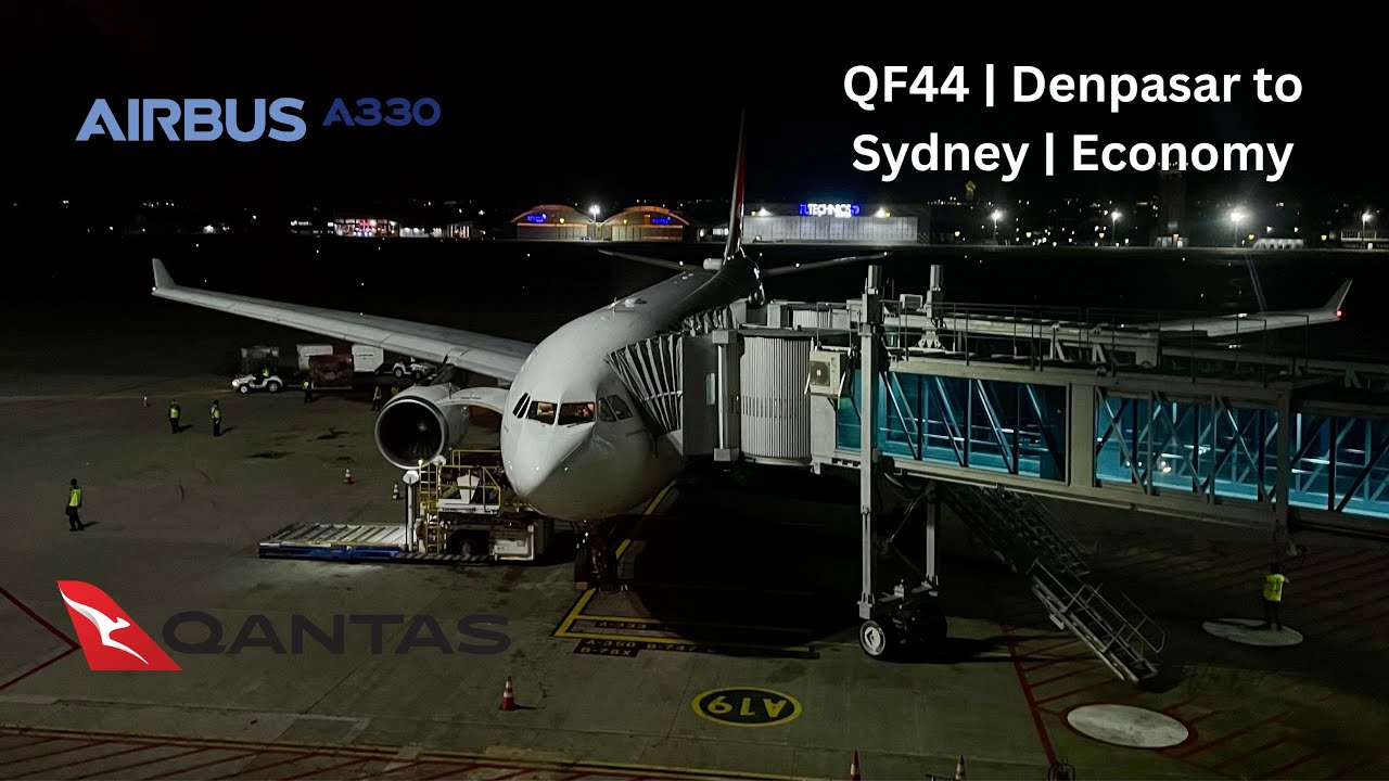QF44: Qantas A330 | Denpasar to Sydney | Economy