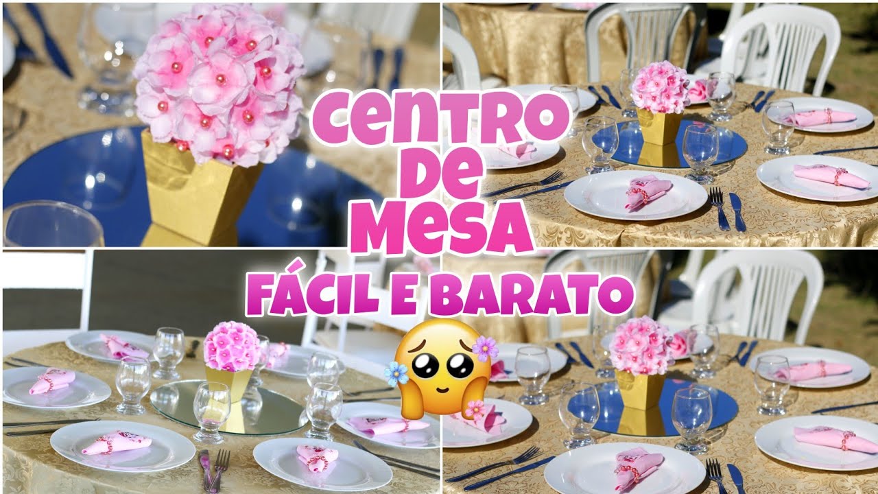 CENTRO DE MESA PARA CASAMENTO FÁCIL E BARATO