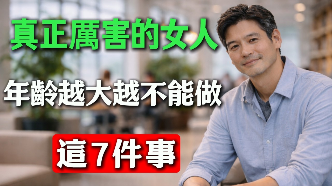 真正厲害的女人，年齡越大越明白,這7件事堅決不能做!