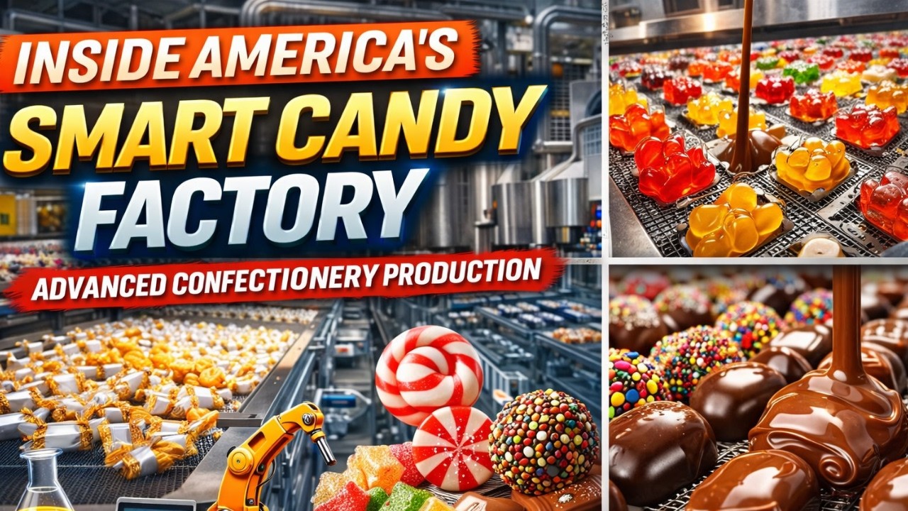 🍬 Inside America’s Smart Candy Factory 2026 | Advanced Confectionery Production 🏭✨
