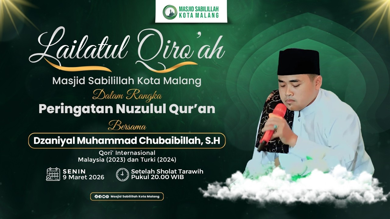[LIVE] PERINGATAN NUZULUL QUR'AN - (9 MARET 2026)
