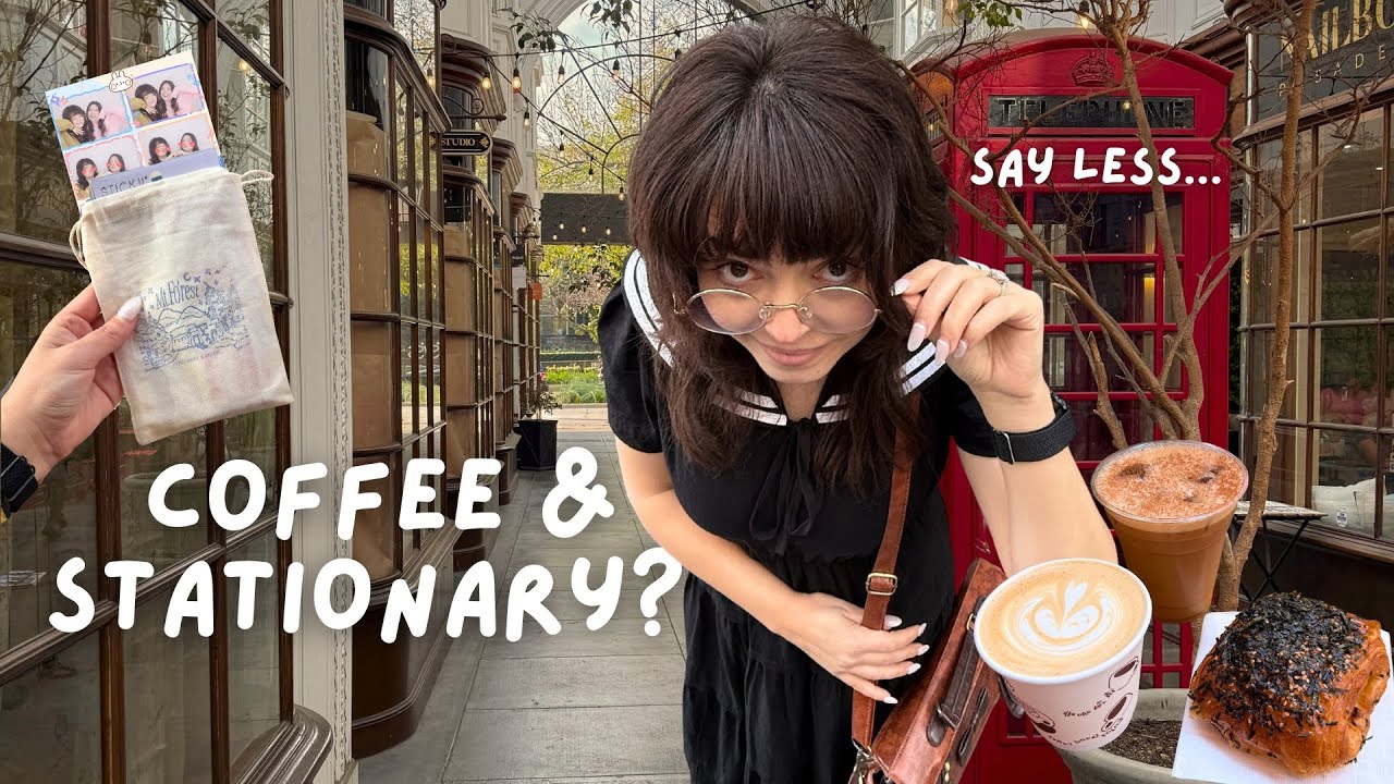 spend a cozy day out with me °𓏲🌿 visiting stationary shops, journaling & cafe hopping in Pasadena