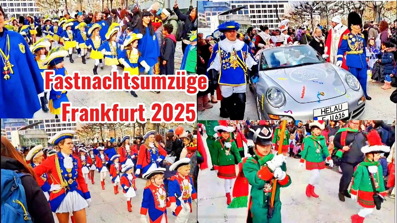 Der große Frankfurter Fastnachtsumzüge Jubel, Trubel, Stimmung -#fasching 🤨 01-03-2025#Helau#maa