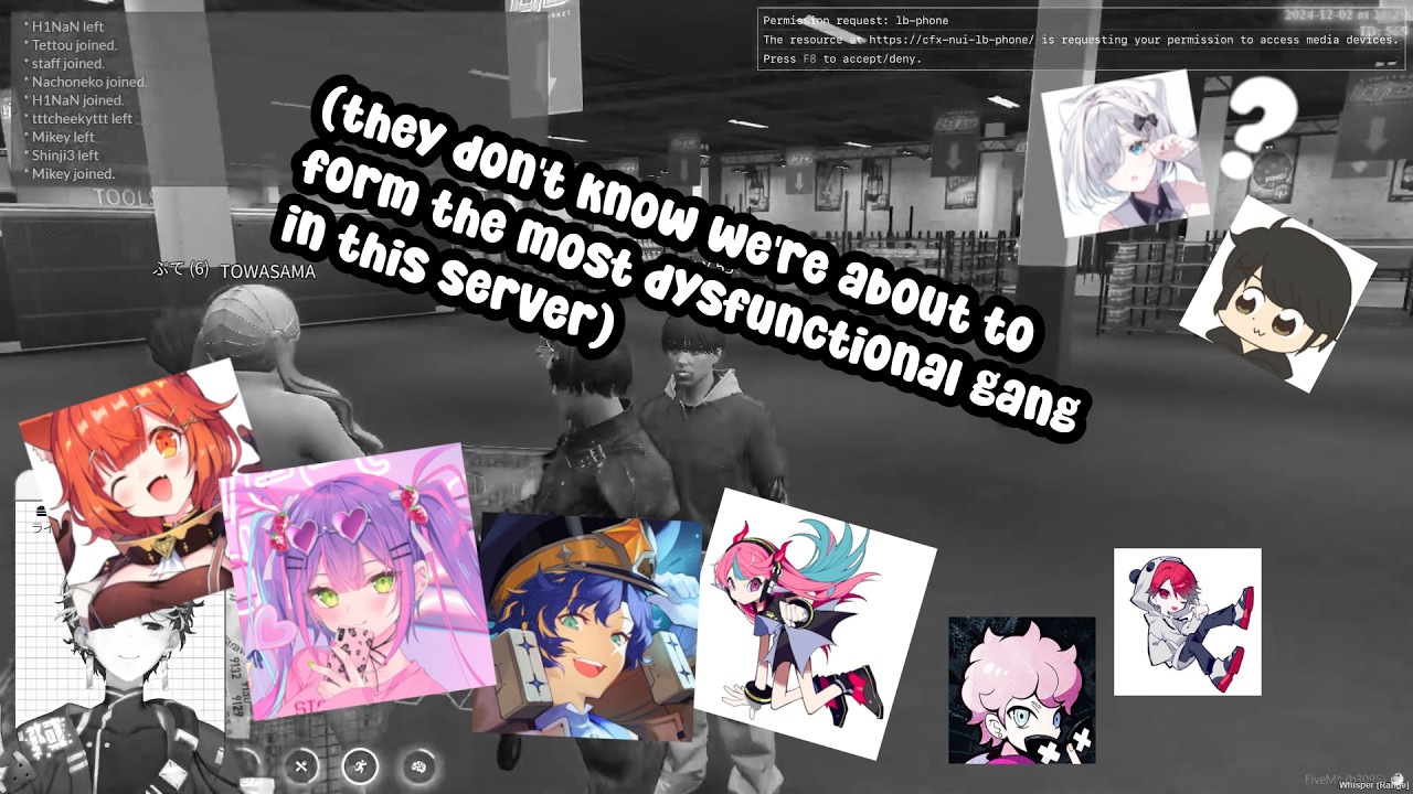 [EN SUB] Astel, Selly, Towa and Pute start to form a gang [VCR GTA 3]