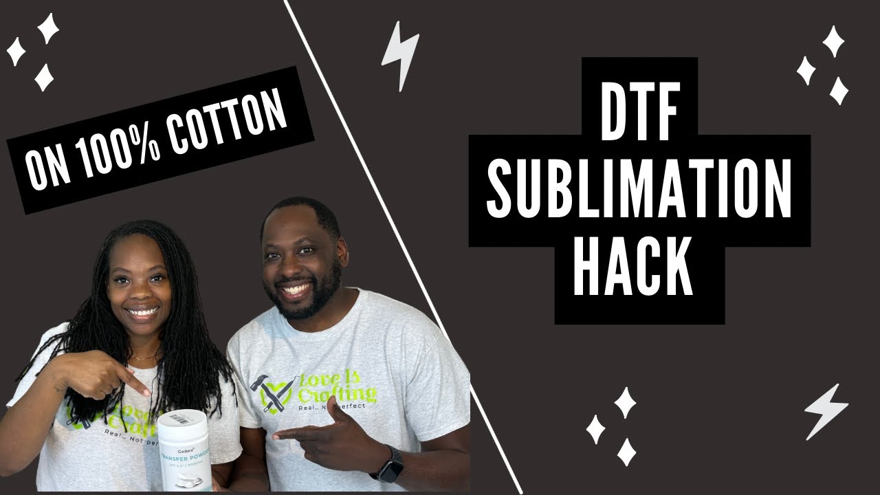 SUBLIMATION ON COTTON USING DTF (DIRECT TRANSFER FILM) METHOD