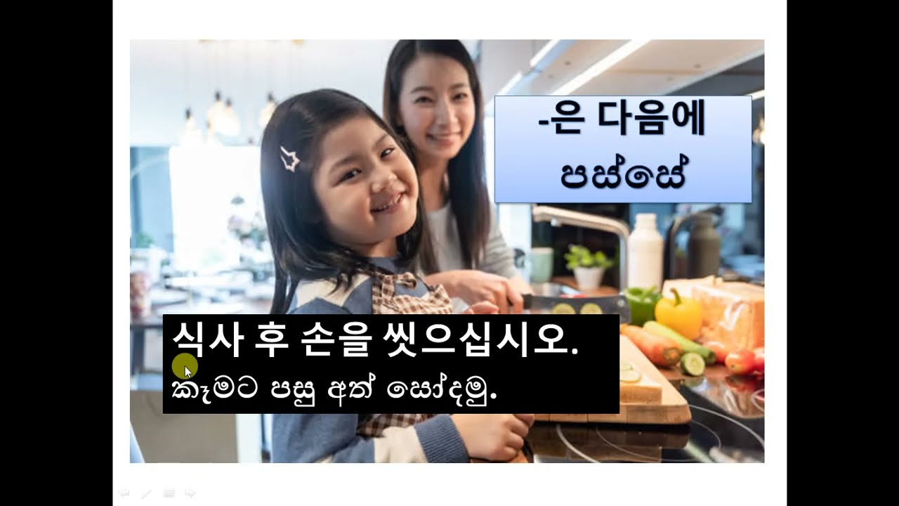 Korean grammar කොරියානු ව්‍යාකරණ පාඩම 11