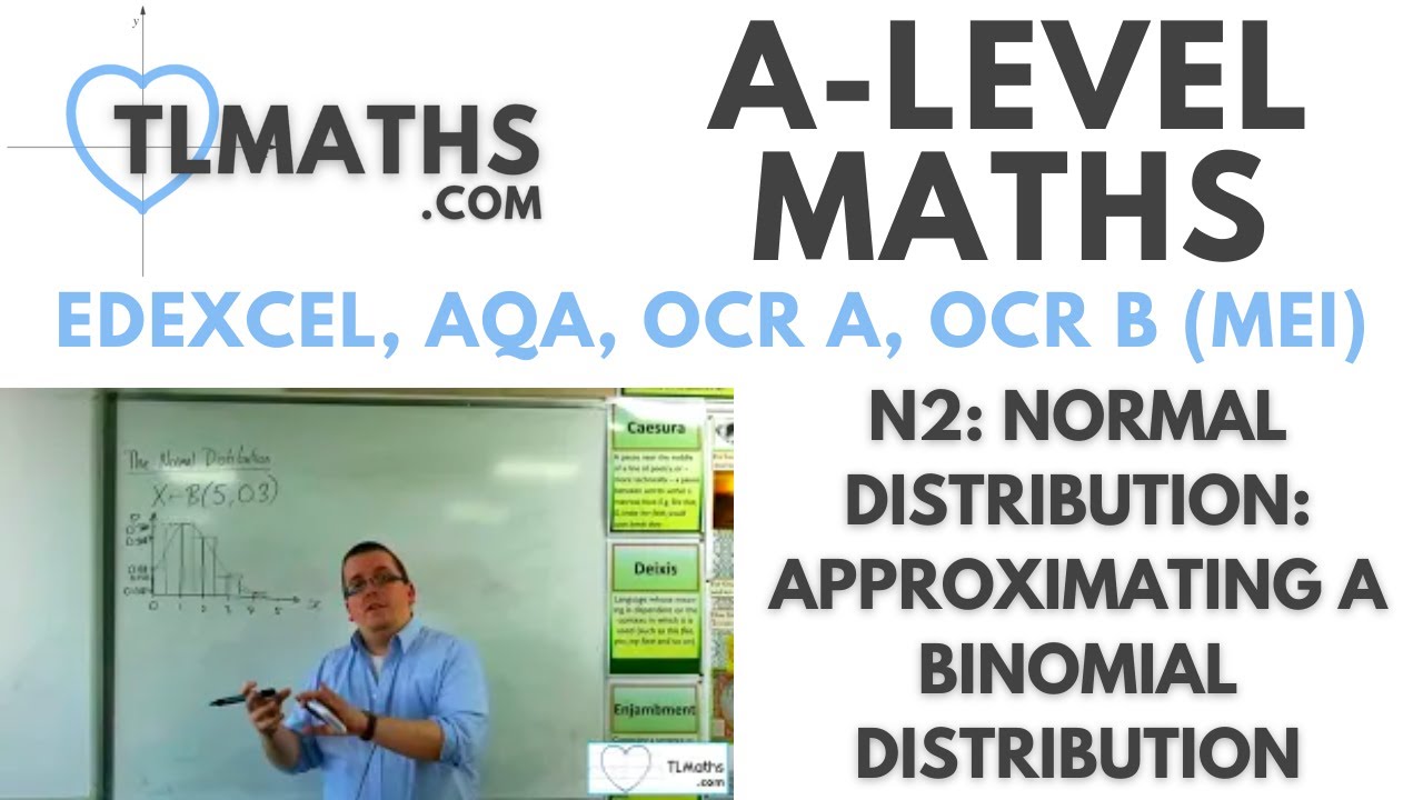 A-Level Maths: N2-12 Normal Distribution: Approximating a Binomial Distribution
