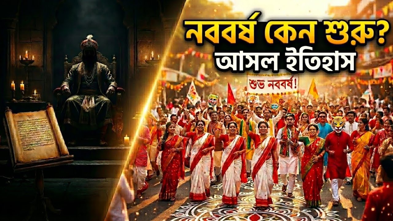 নববর্ষ কেন শুরু হলো? | পয়লা বৈশাখের আসল ইতিহাস 😳Bengali New Year & Bengali Food Culture 