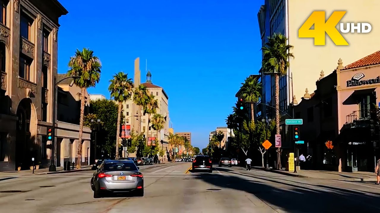 Pasadena California 4K Driving Tour | City Hall, Colorado Boulevard & Rose Bowl