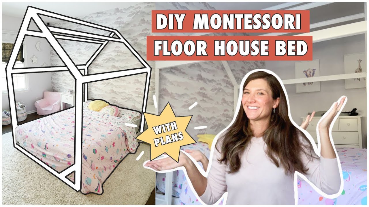 How to make a DIY Montessori floor house bed in full size | If Only April