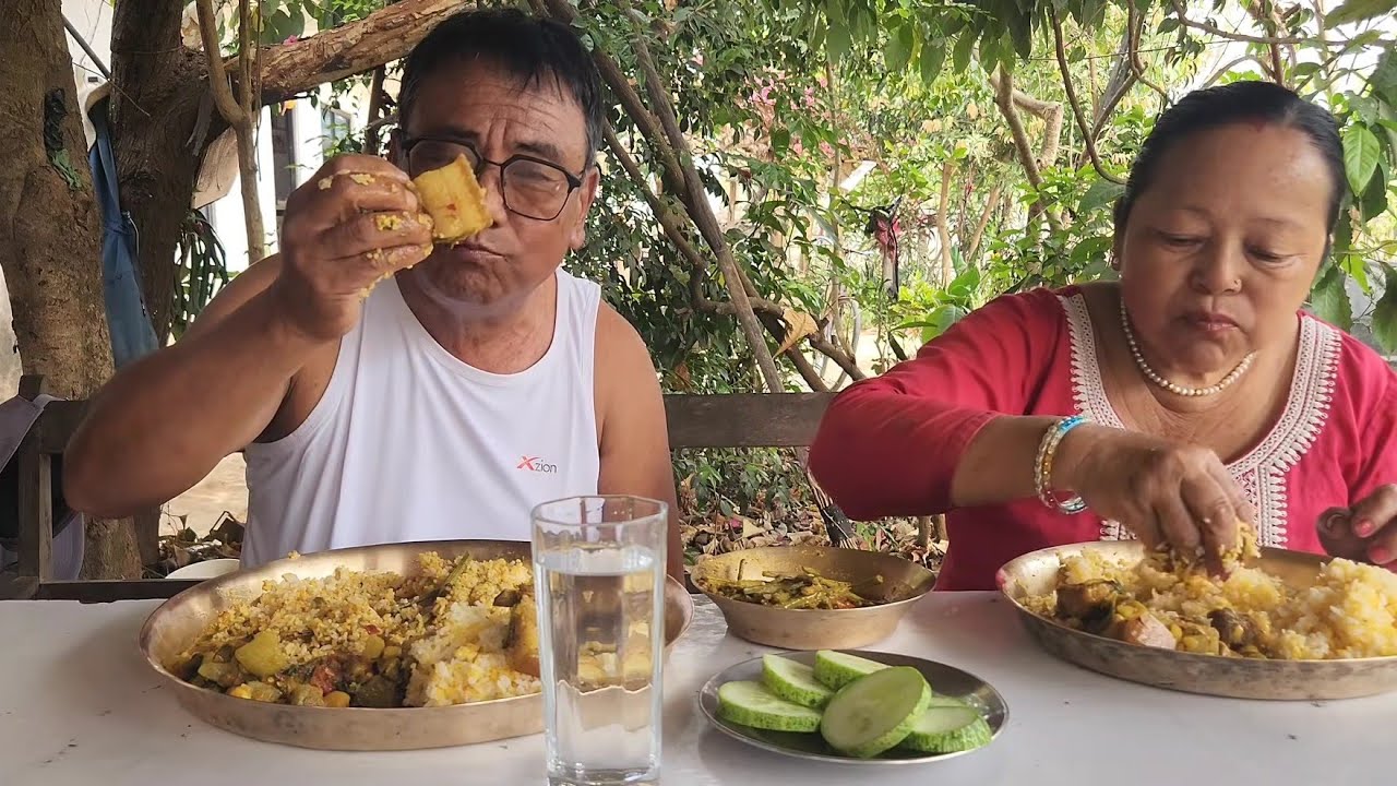 कालोबंगुर लौका आलु झोल तरकारी मिसाहा भात मनुका र आलुको झोल काॅक्रा मोही Bhola Shiba Mukbang 