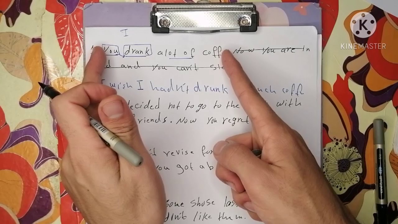 انكليزي سادس اعدادي يونت 3 الندم Regret تمرين  E  صفحة 70 حسين، فارس