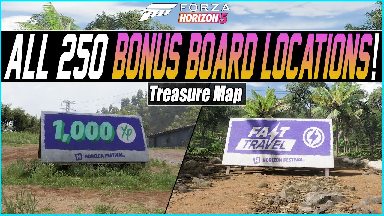 Forza Horizon 5 - All 250+ Bonus Board Locations!