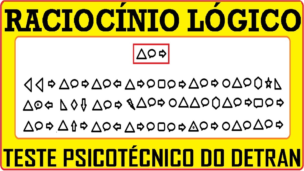 QI Quociente de Inteligência Raciocínio Lógico Psicotécnico Teste Exame Questão Problema Exercício