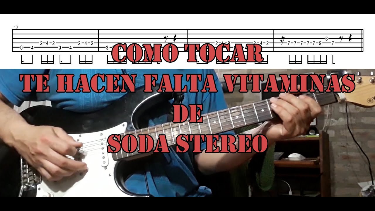 Como tocar Te hacen faltas vitaminas - Tutorial + tabs