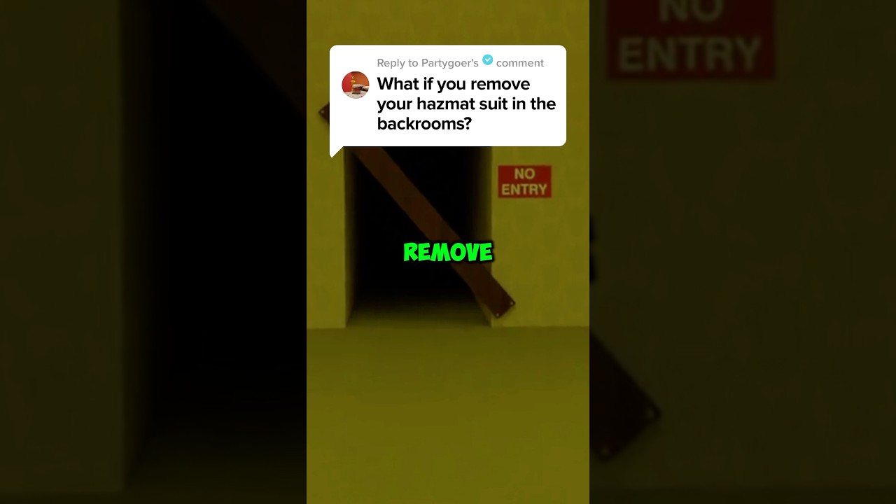 ⚠️WHAT IF YOU REMOVE YOUR HAZMAT SUIT - FOUND FOOTAGE⚠️ #backrooms #shorts