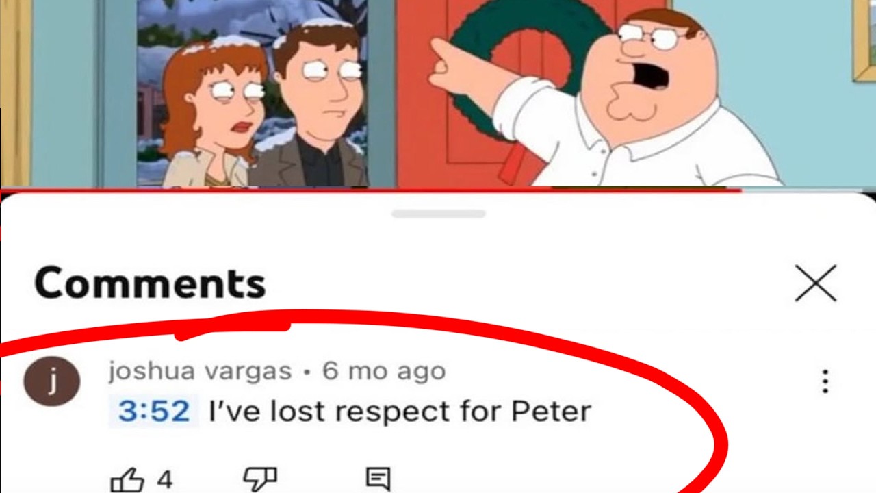 comments taking family guy WAY too seriously