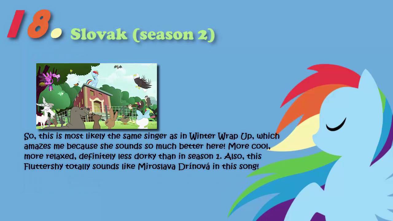 *Personal Ranking* Rainbow Dash's singing voices [Remake]