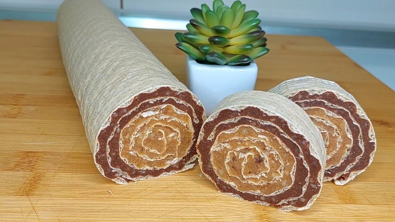DVOBOJNI OBLATNA ROLAT💥Brz i jednostavan recept❗️TWO-COLORED WAFER ROLL💥 Quick and easy recipe
