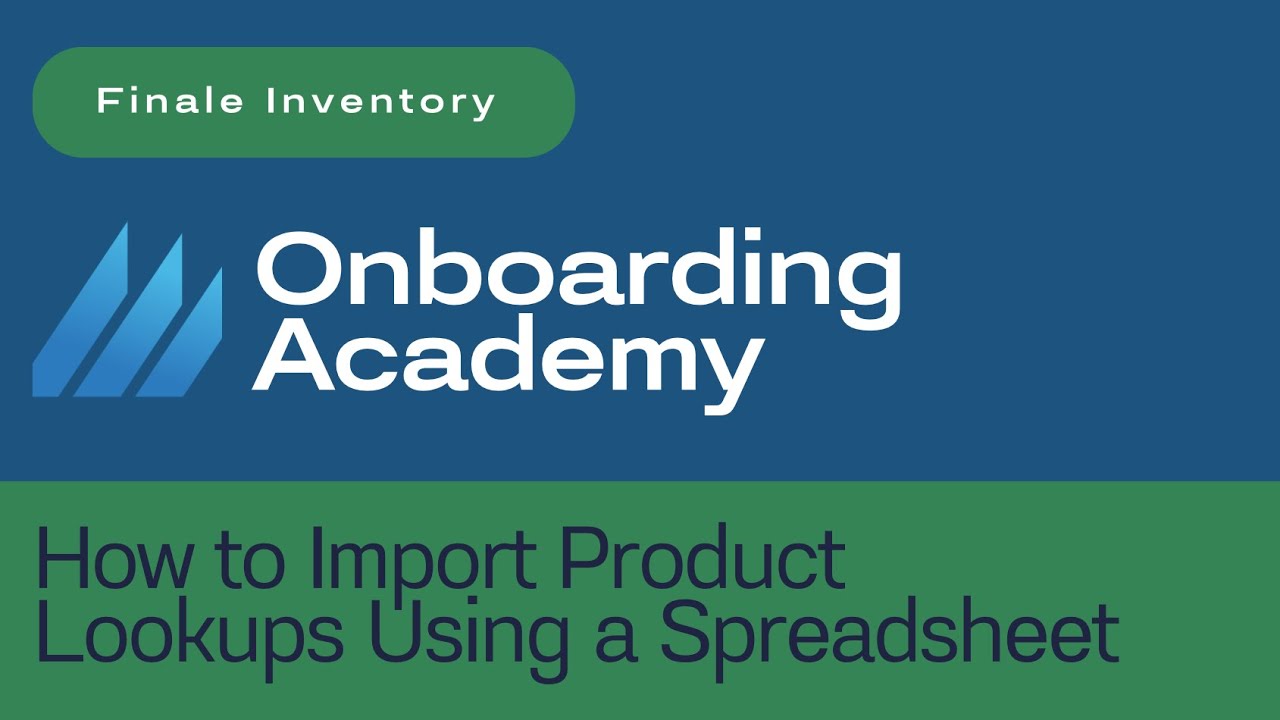 How to Import Product Lookups Using a Spreadsheet