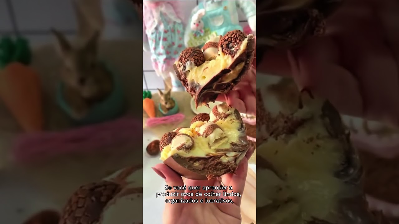 Ovos de colher para surpreender nessas páscoas🍫🤍