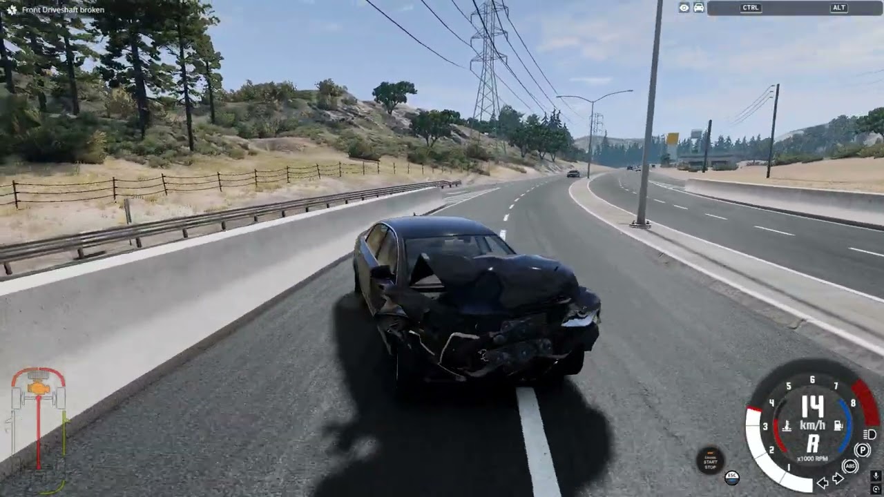 WOW! AUDI A6 with a Steering Wheel | BeamNG.drive