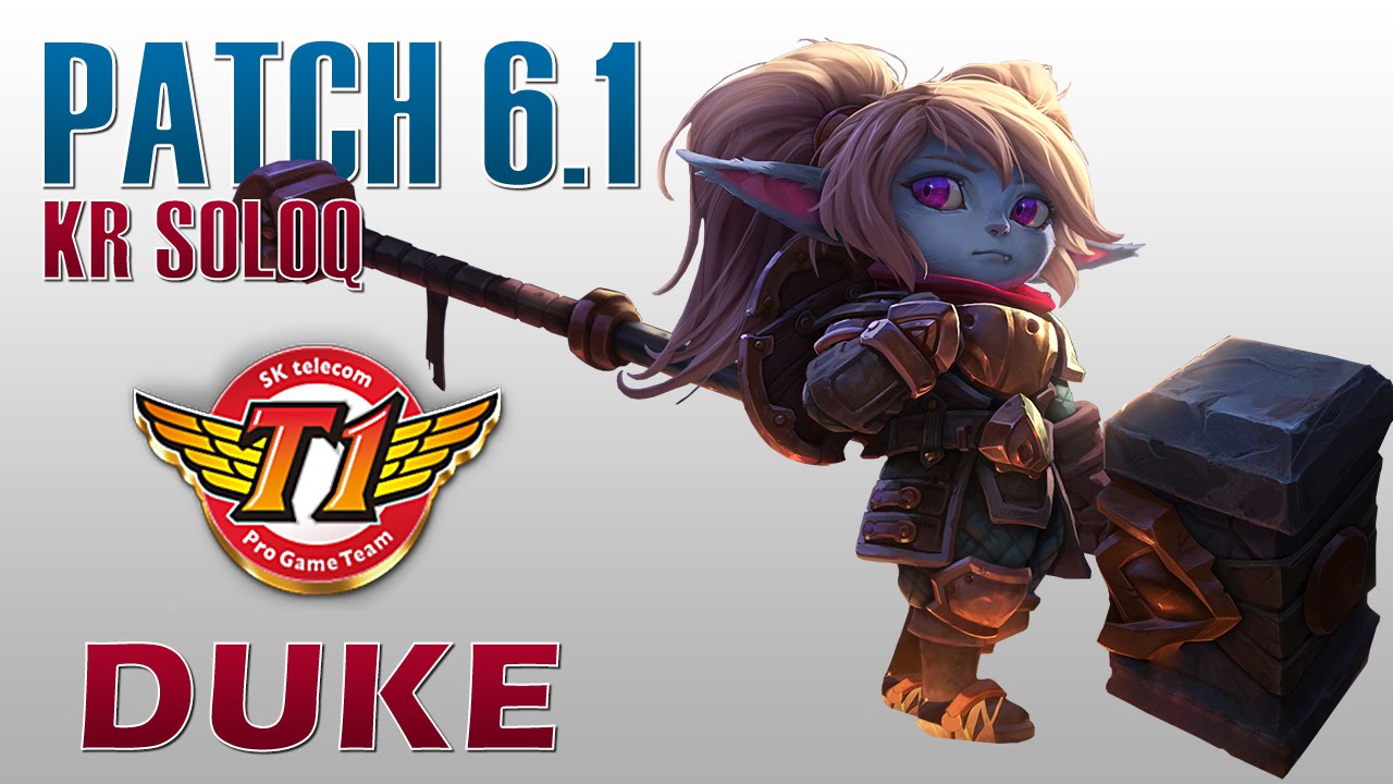 SKT T1 Duke - Poppy Top Lane - KR SoloQ