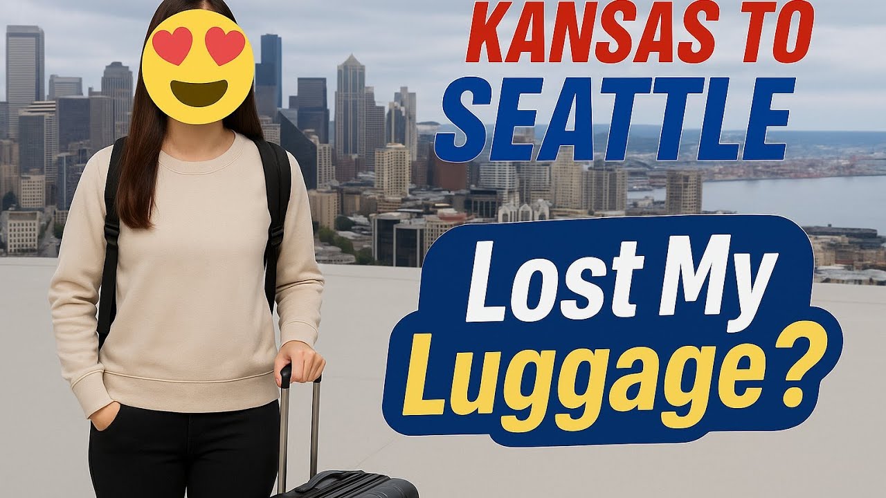 Kansas to Seattle ✈️ But I Time-Travelled and Lost My Luggage! 😒