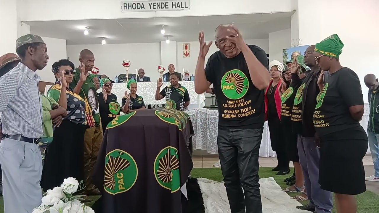 During funeral service of Mr Thami Mazibuko 