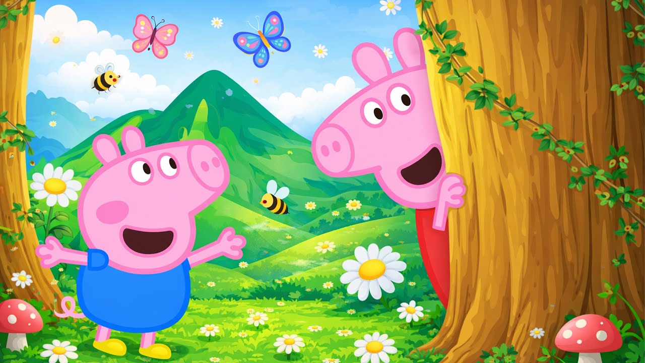 Peppa Pig & George Forest Adventure 🌳🐷 Outdoor Fun | Funny Peppa Pig Animation