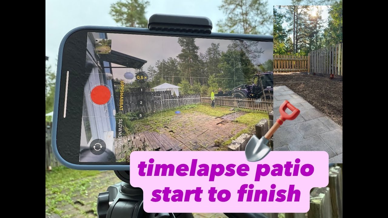 TIMELAPSE patio from start to finish with HUDDIG 1370 Tigon