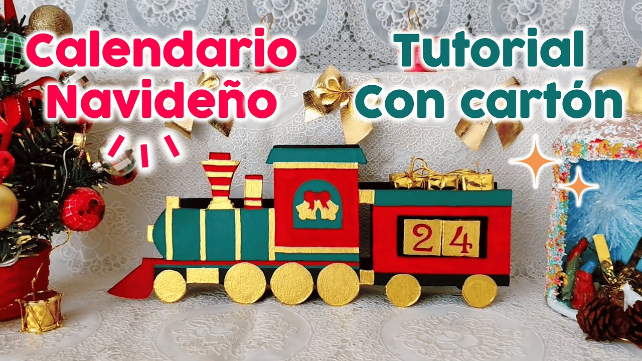 🎅🏻 HERMOSO CALENDARIO NAVIDEÑO 😍 FÁCIL DE HACER 🎁 - Marcelart ♡