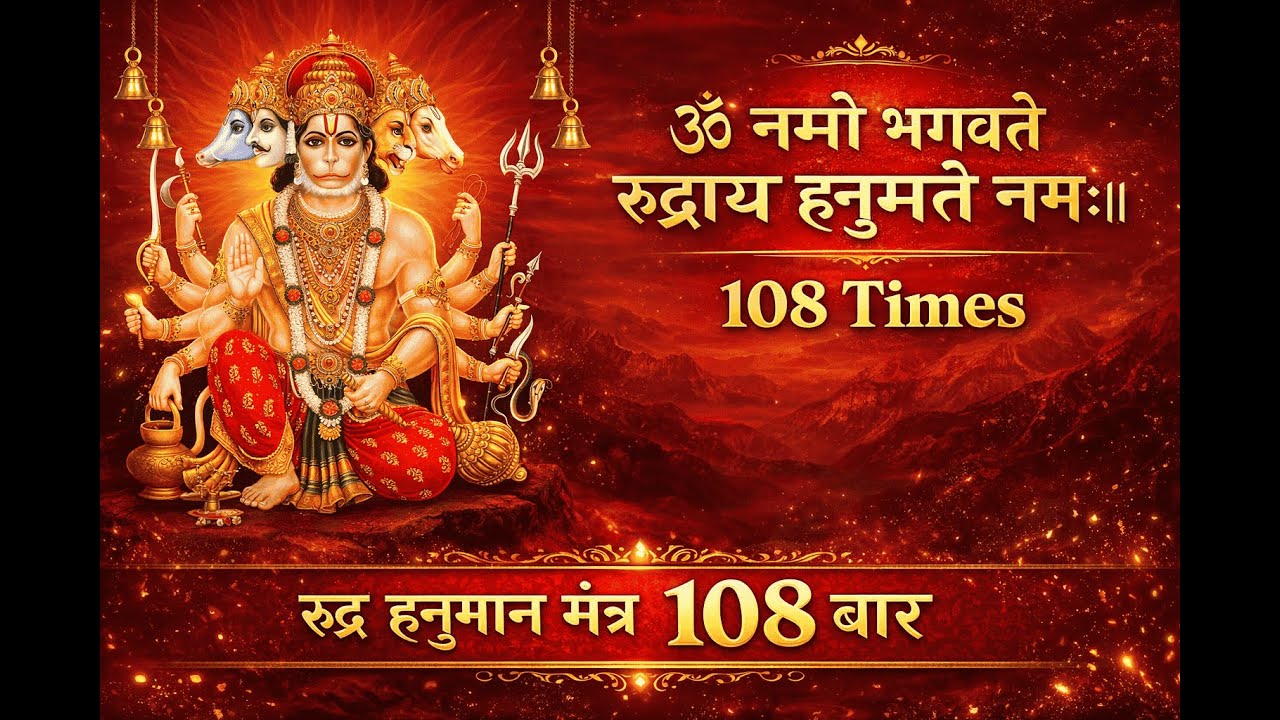 ऊँ नमो हनुमते | Powerful Mantra for Deep Meditation & Peace”  #meditation #healingmantra