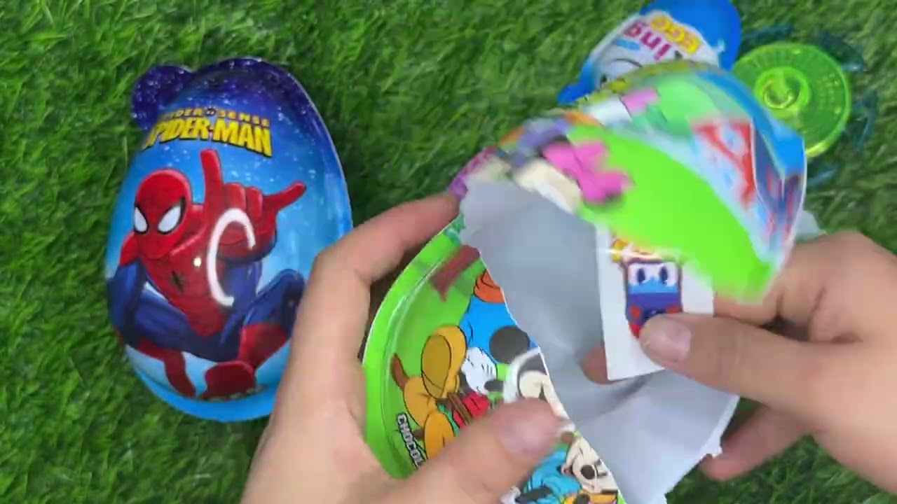 ASMR Surprise Eggs Unboxing Sounds | Spider-Man, LOL Surprise, Mickey Mouse (No Talking)