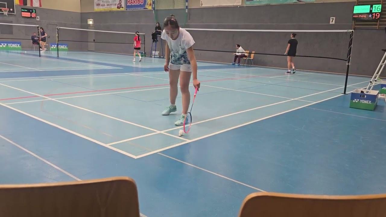 U15-Einzel-Halbfinale Alexia Nedelcu vs Ailin Zheng, Satz 3-Teil 1