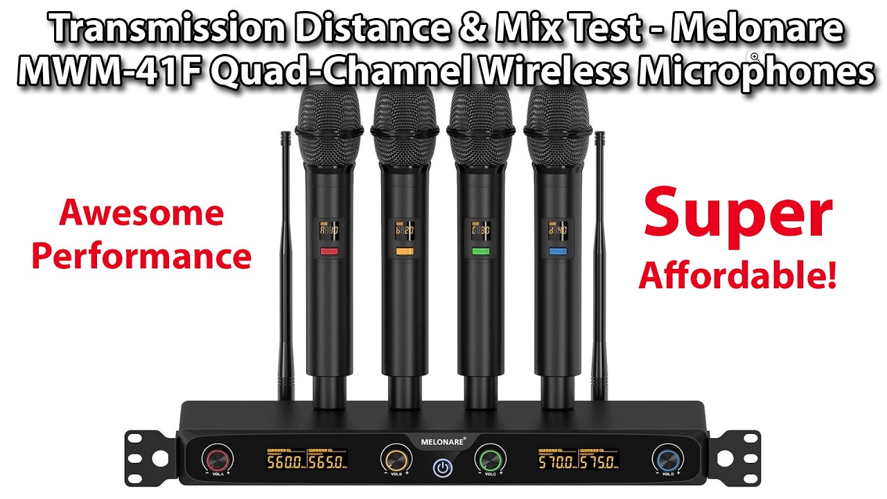 Transmission Distance And Mix Test - Melonare MWM-41F Quad-Channel Wireless Microphones