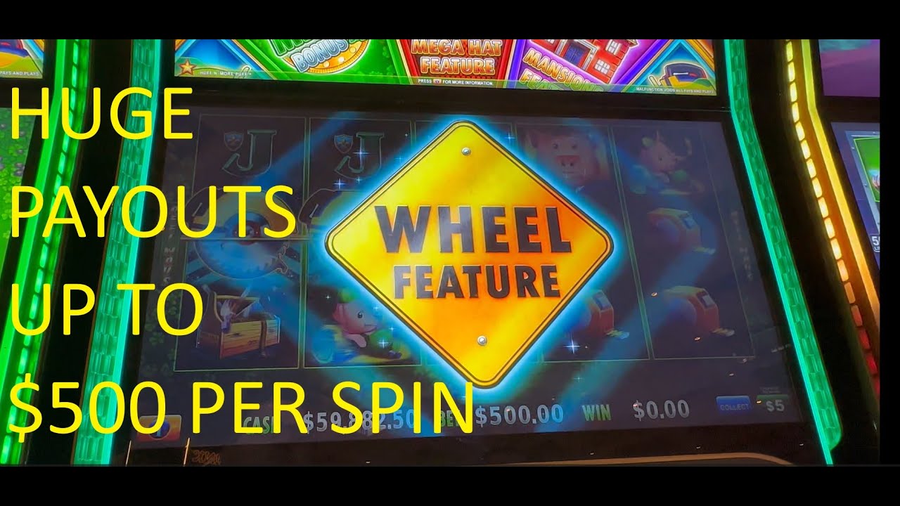 💥HIGH ROLLER ACTION! $500 SPINS on 'Huff n More Puff' Slot Machine – HUGE Bonuses & INSANE Payouts!💥