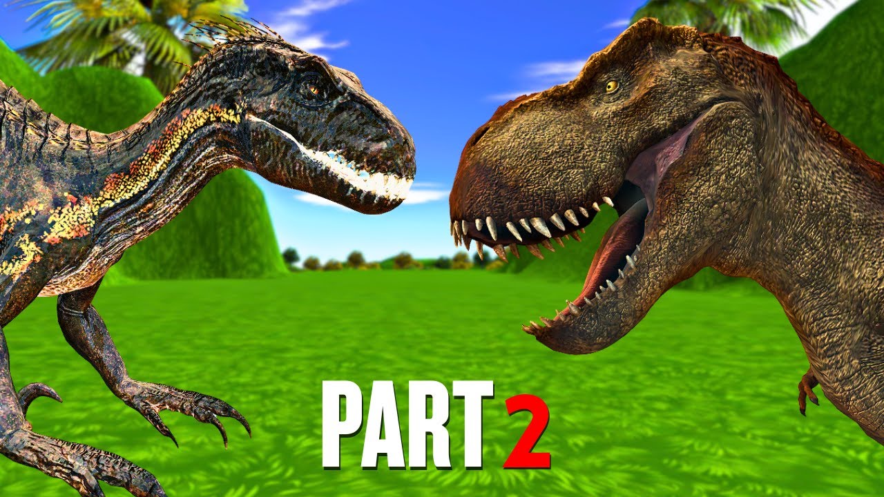 Indoraptor Fights T-Rex | Tiger Attack and Lion King Arrives | Part 2